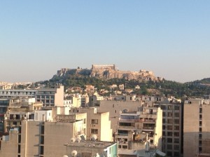 View from the hotel in Athens